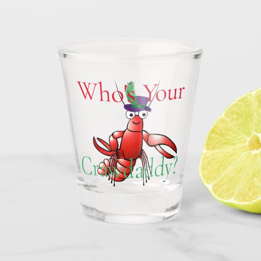 Wer ist dein Crawdaddy? Thunder_Cove Schnapsglas (Vorderseite)