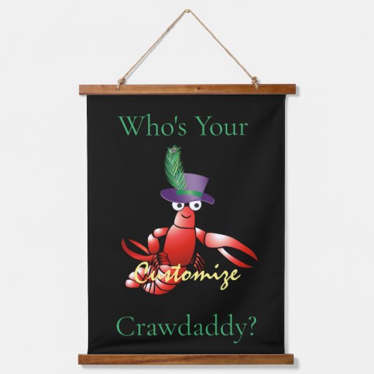 Wer ist dein Crawdaddy? Thunder_Cove Wandteppich Mit Holzrahmen (Vorderseite)