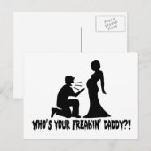 Wer ist dein Freakin Daddy? Postkarte (Vorne/Hinten)