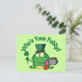 Wer ist dein Paddy Frog? Postkarte (Stehend Vorderseite)