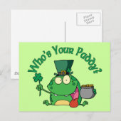 Wer ist dein Paddy Frog? Postkarte (Vorne/Hinten)