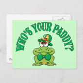 Wer ist dein Paddy Irish Frog? Postkarte (Vorne/Hinten)