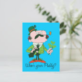 Wer ist dein Paddy? Postkarte (Stehend Vorderseite)