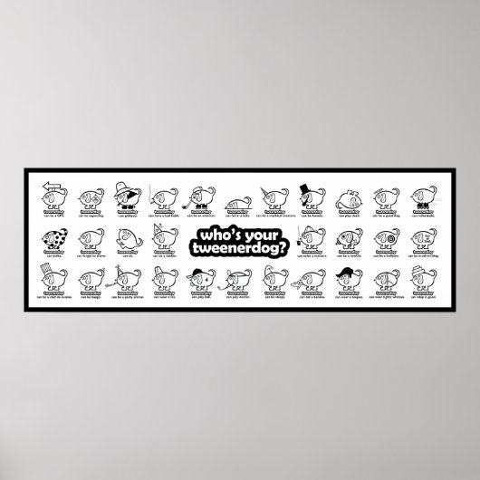 Wer ist dein Tweenerdog? Design #1 Poster (Vorne)