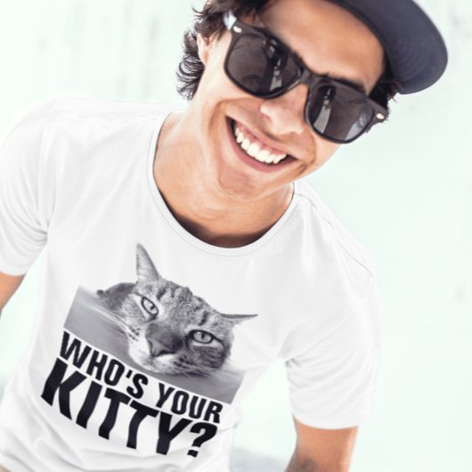 WER IST DEINE KÜCHE? FUNNY CAT T - SHIRT