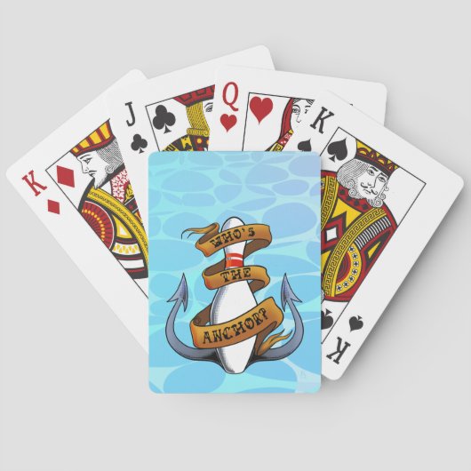 Wer ist der Anker? Spielkarten (Rückseite)