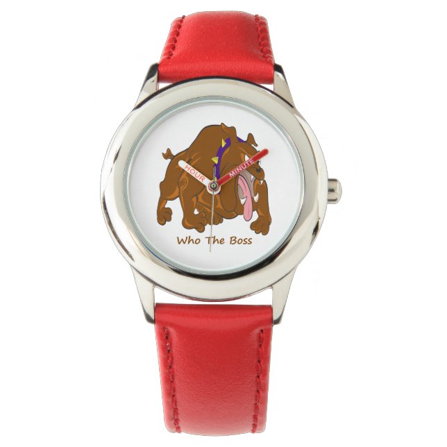 Wer ist der Boss? Armbanduhr (Vorderseite)