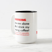 Wer ist der Chef? Ich bin der Chef! Zweifarbige Tasse (Vorderseite Links)