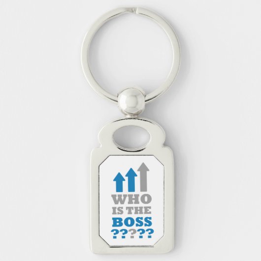 Wer ist der Chef? Schlüsselanhänger (Vorderseite)