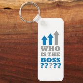 Wer ist der Chef? Schlüsselanhänger (Vorderseite)