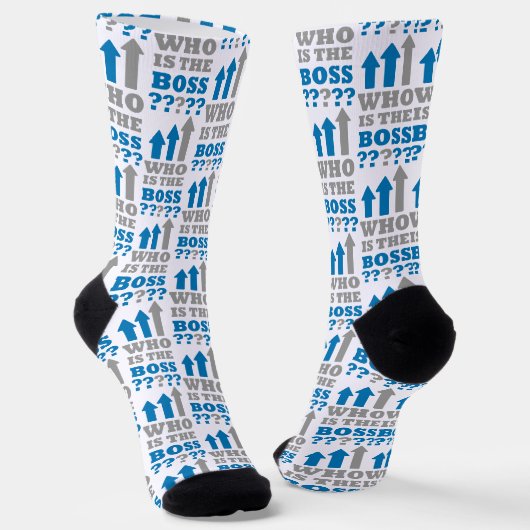 Wer ist der Chef? Socken (Gewinkelt)
