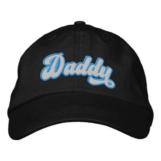 Wer ist der Daddy Bestickte Baseballkappe (Vorderseite)