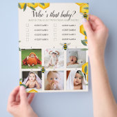 Wer ist der Flyer des Babyduschspiels? (Hand)