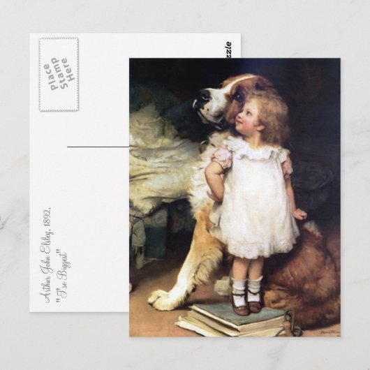 Wer ist der Größte? Postkarte (Vorne/Hinten)