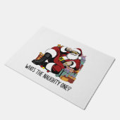 Wer ist der Naughty Fußmatte (Schrägansicht)