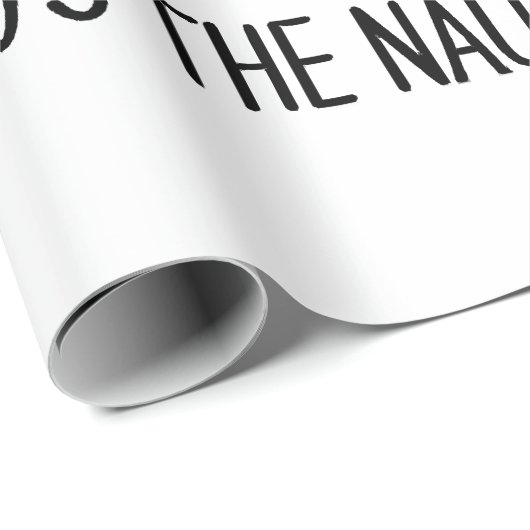 Wer ist der Naughty Geschenkpapier (Rolleneckpunkt)