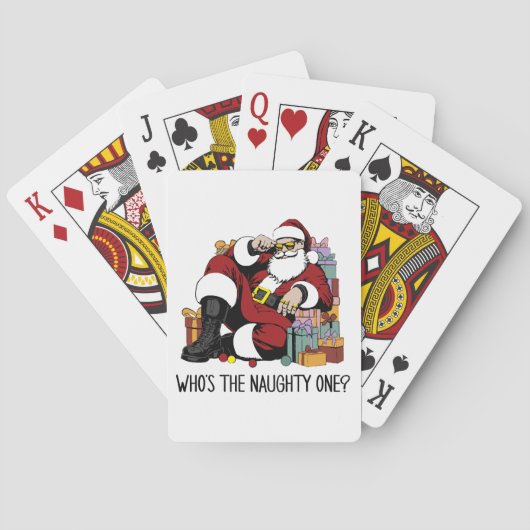 Wer ist der Naughty Spielkarten (Rückseite)
