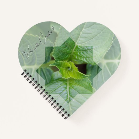 "Wer ist der Schöpfer?" Notizblock (Vorderseite)