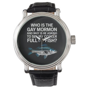 Wer ist der schwule Mormon lustiger LGBTQ Stolz Fi Armbanduhr