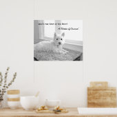 Wer ist die Beste der Besten? Ein Westie of Course Poster (Küche)