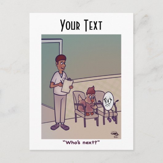 Wer ist die nächste Postkarte? Postkarte (Vorderseite)