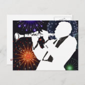 Wer ist dieser Klarinettenmann? Postkarte (Vorne/Hinten)