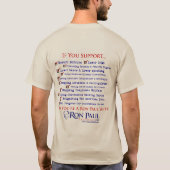 Wer ist dieser Mann? Ron Paul Shirt (Rückseite)