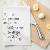 Wer ist dieses milde Weinangebot? Geschirrtuch (Viertel Falte)