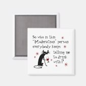 Wer ist dieses milde Weinangebot? Magnet (Vorderseite/Rückseite)