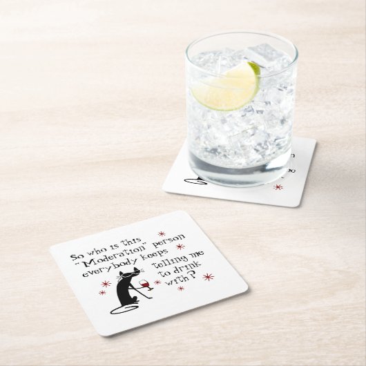 Wer ist dieses milde Weinangebot? Rechteckiger Pappuntersetzer (Vor Ort)