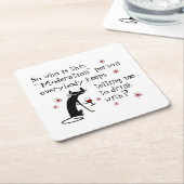 Wer ist dieses milde Weinangebot? Rechteckiger Pappuntersetzer (angewinkelt)