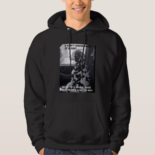 Wer ist ein guter Junge? Hoodie (Vorderseite)