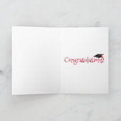 "Wer ist eine clevere Wurstkarte" Dackel Abschluss Karte (Innenseite)