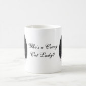 Wer ist eine verrückte Katzen-Dame? Tasse 11oz (Mittel)