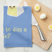 Wer ist es, eine Brie zu verschütten Geschirrtuch (Viertel Falte)