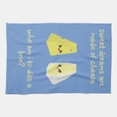 Wer ist es, eine Brie zu verschütten Geschirrtuch (Horizontal)