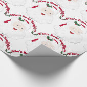 Wer ist frech gewesen? Vintage Art Sankt Geschenkpapier (Ecke)