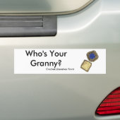 Wer ist Ihre Oma? Häkelarbeit-Befreiungs-Front Autoaufkleber (Auf Auto)