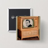 Wer ist im Fernsehen? Button (Vorne & Hinten)