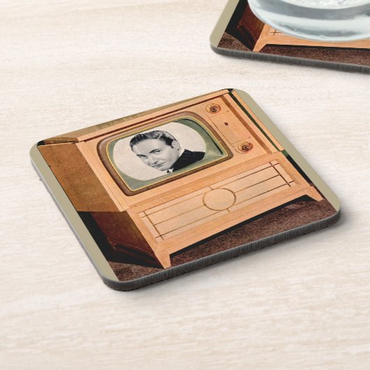 Wer ist im Fernsehen? Getränkeuntersetzer (Linke Seite)