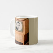 Wer ist im Fernsehen? Kaffeetasse (Vorderseite Links)