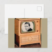 Wer ist im Fernsehen? Postkarte (Vorne/Hinten)