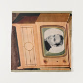 Wer ist im Fernsehen? Wandteppich (Vorderseite (Horizontal))