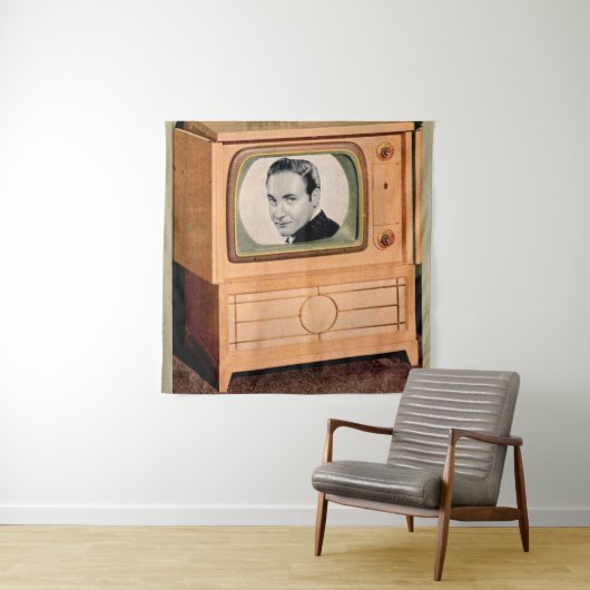Wer ist im Fernsehen? Wandteppich (Beispiel)