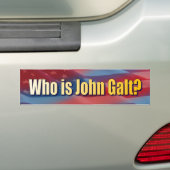 Wer ist John Galt? Autoaufkleber (Auf Auto)