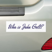 Wer ist John Galt? Autoaufkleber (Auf Auto)