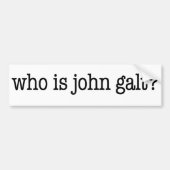 wer ist John galt? Autoaufkleber (Vorne)