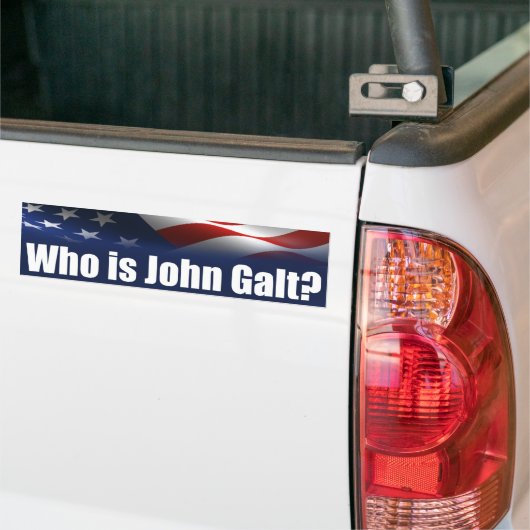Wer ist John Galt? Autoaufkleber (Auf Lkw)