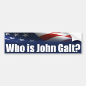 Wer ist John Galt? Autoaufkleber (Vorne)