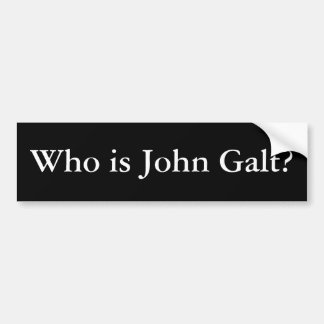 Wer ist John Galt? Ayn Rand-Autoaufkleber Autoaufkleber